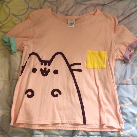 Pusheen Tops - Pusheen Colorblock Tee